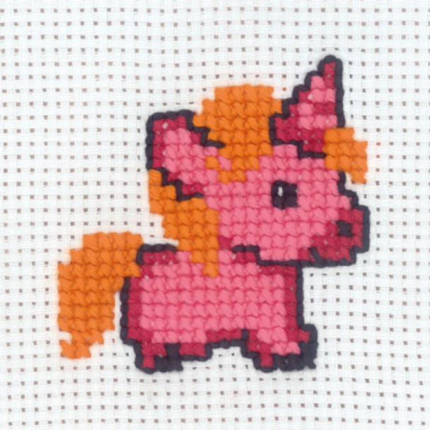 143383 Rosa Unicorn Permin