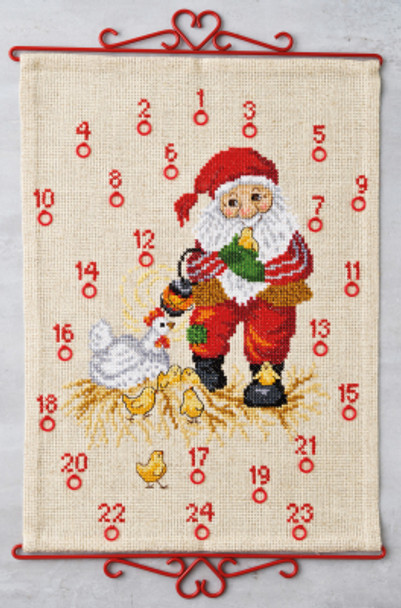 342230 Santa Claus Bellpull - Advent Calendar Permin Kit