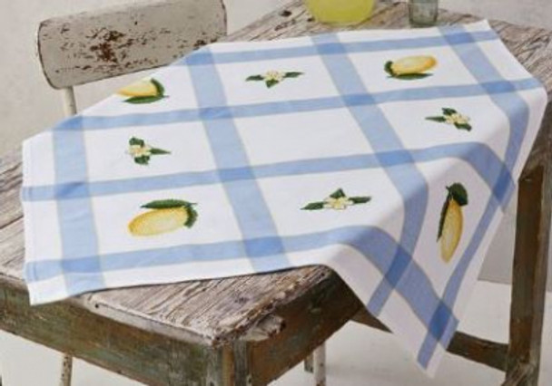 442710 Lemon & Flower Table Runner Permin