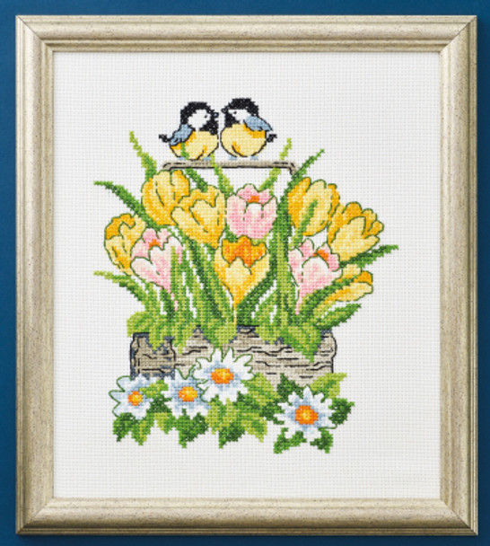 923449 Tulips In Basket Permin Kit