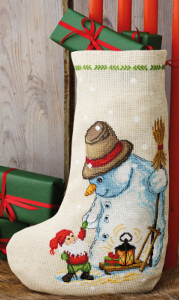 413269 Snowman Stocking Permin Kit