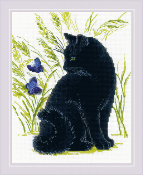 RL2001 Riolis Cross Stitch Kit Black Cat