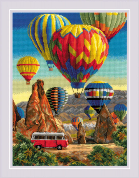 RL2021 Riolis Cross Stitch Kit Festival in Cappadocia Ballooning