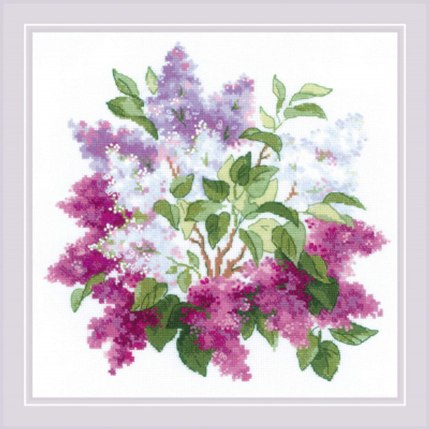 RL2030 Riolis Cross Stitch Kit Lilac Blossoms