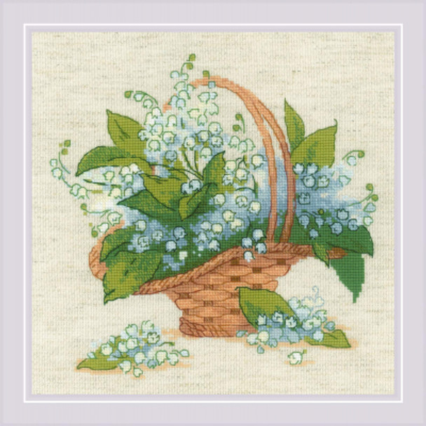 RL2069 Riolis Cross Stitch Kit Forest Lily of the Valley