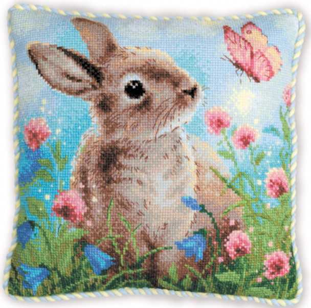RL2060 Riolis Cross Stitch Kit Bunny In Clover