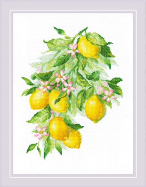 RL2054 Riolis Cross Stitch Kit Bright Lemons