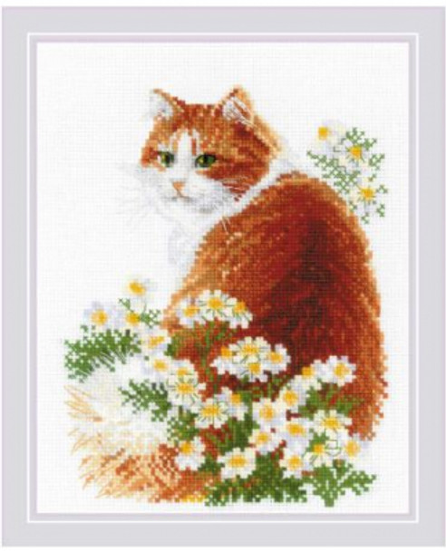 RL2110 Riolis Cross Stitch Kit Ginger Meow