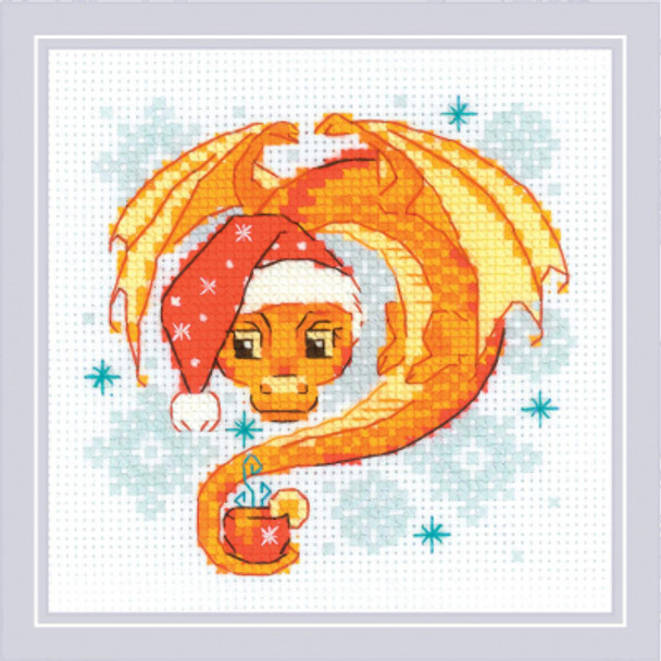 RL2141  Riolis Cross Stitch Kit Dragon Tea Time