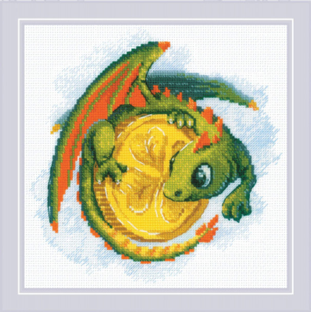 RL2142 Riolis Cross Stitch Kit Good Luck Coin