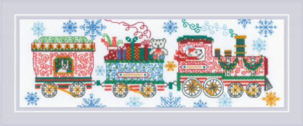 RL2156 Riolis Cross Stitch Kit Holiday Train