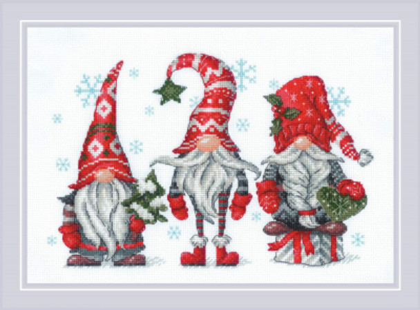 RL2171 Riolis Cross Stitch Kit Gnomes