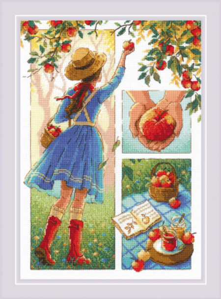 RL2201 Riolis Cross Stitch Kit Apple Day