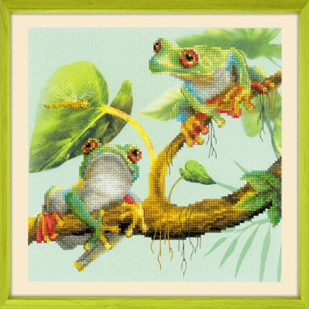 RLPT0083 Riolis Cross Stitch Kit Frogs