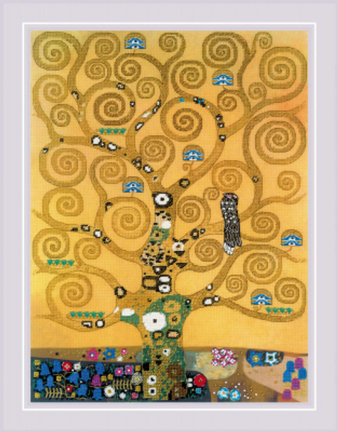 RLPT0094 Riolis Cross Stitch Kit The Tree of Life after G. Klimt's Painting