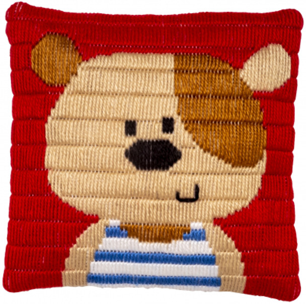 PNV157541 Little Bear - Cushion - Long Stitch Vervaco