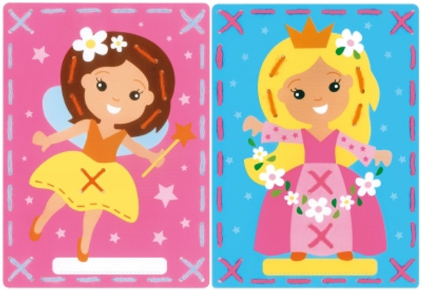 PNV157764 Fairy/Princess Cards (Set of 2 Vervaco