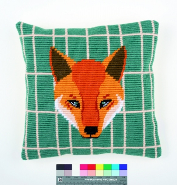 PNV158277 Gunther (Fox) Cushion Vervaco Cross stitch kit