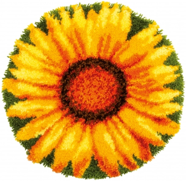 PNV179627 Sunflower - Latch Hook Rug Vervaco