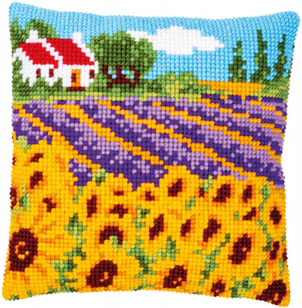 PNV189681 Sunflower Field - Cushion Vervaco