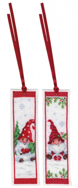 PNV189703 Christmas Gnomes Bookmarks (Set of 2) Vervaco