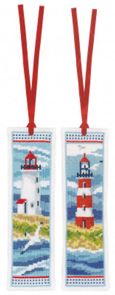 PNV194269 Lighthouses Bookmarks (Set of 2) Vervaco