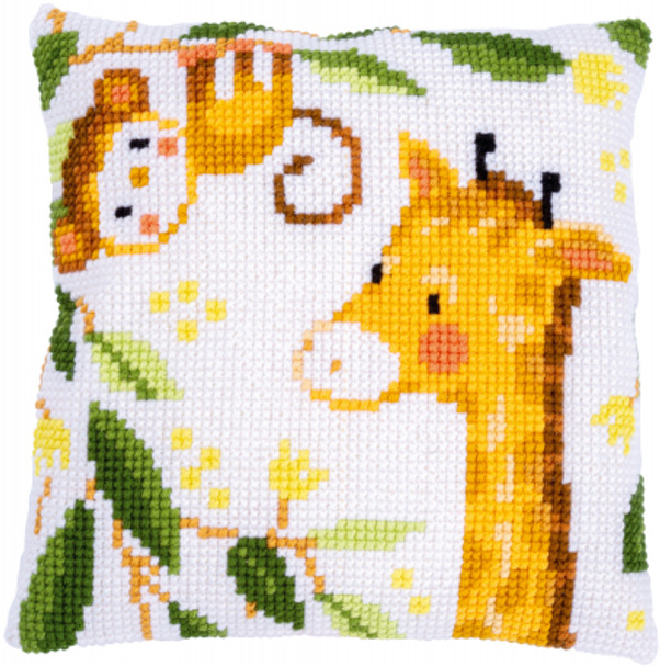 PNV198537 Jungle Animals Cushion Vervaco