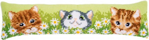 PNV194686 Cats Among Daisies Draft Stopper Vervaco