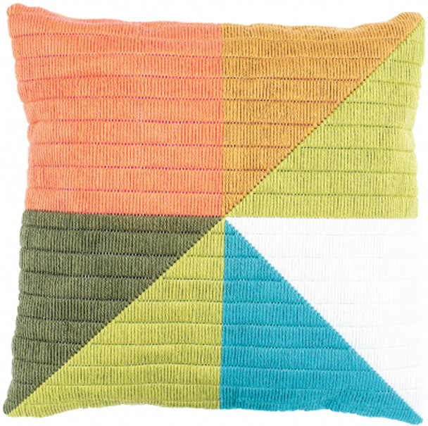 PNV194768 Colored Triangles Cushion - Long Stitch Vervaco