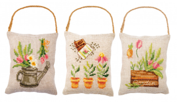 PNV199352 Flower Garden (set of 3) Cushion Vervaco