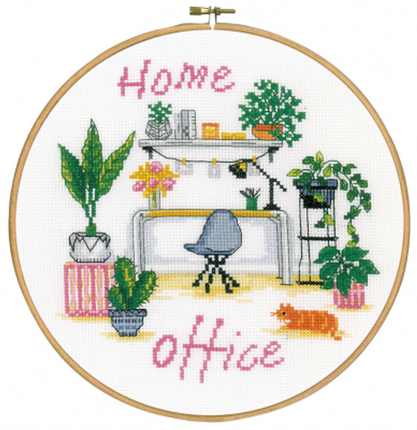 PNV195988 Home Office - Embroidery Vervaco