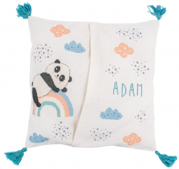 PNV196349 Panda on Rainbow Pajama Bag Vervaco