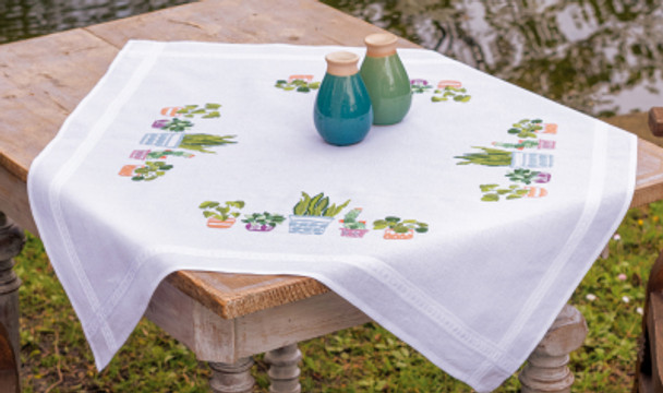 PNV199685 Houseplants Tablecloth Vervaco
