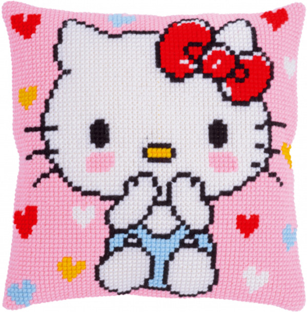 PNV205078 Hello Kitty Kiss Kiss Cushion Vervaco