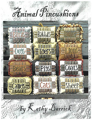 YT Animal Pincushions 74W x 52H Each by Kathy Barrick