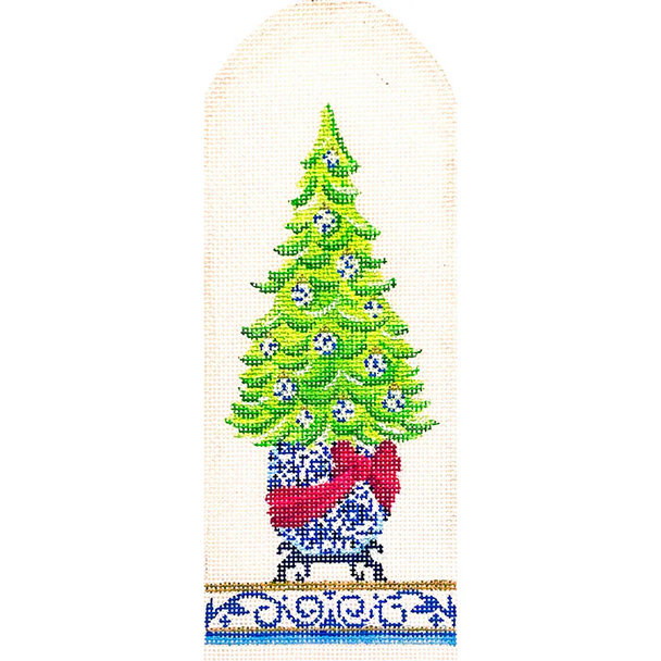 KC-KCN914-18 Chinoiserie Christmas Treeb18 Mesh Kelly Clark Needlepoint