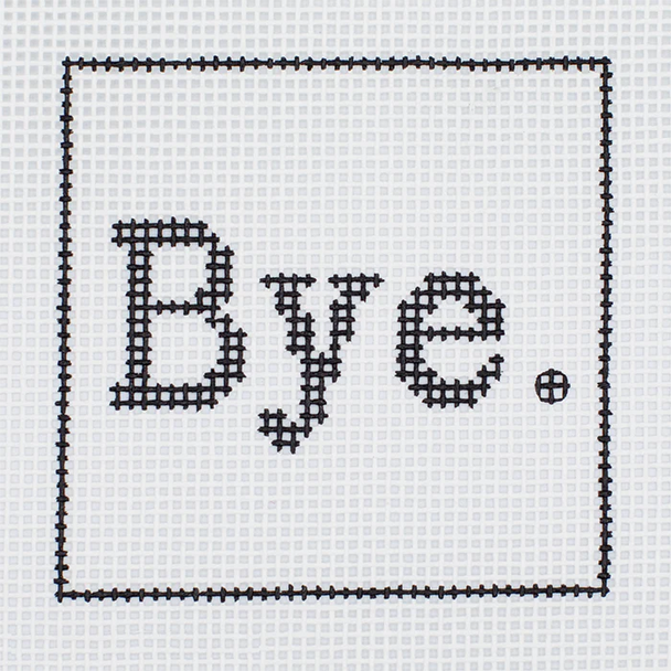 A46-Z Bye DeElda Needleworks Beginner Needlepoint kit