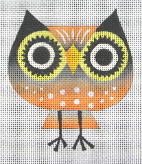 CZ-02 CHARLIE ZAPARTE Big Eye Owl 3 ½ x 4 18  Mesh