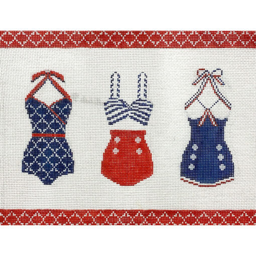 AP4454! VINTAGE BATHING SUITE 12 x 9 13 Mesh Alice Peterson Designs