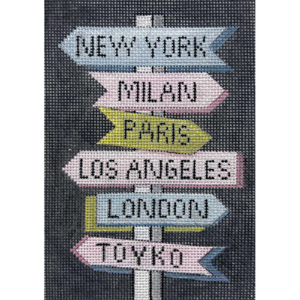 AP4711! DESIGNER DESTINATIONS 4 x 6 18 Mesh Alice Peterson Designs
