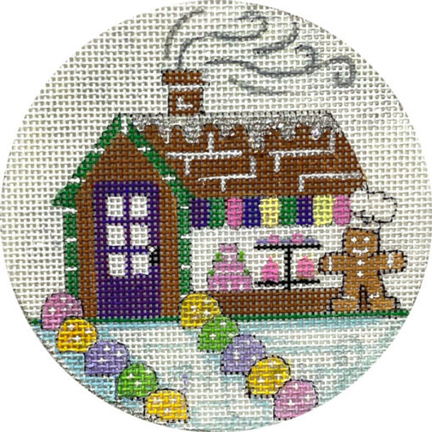 APX527! GINGERBREAD CHEF HOUSE  4” Round 13 Mesh Alice Peterson Designs
