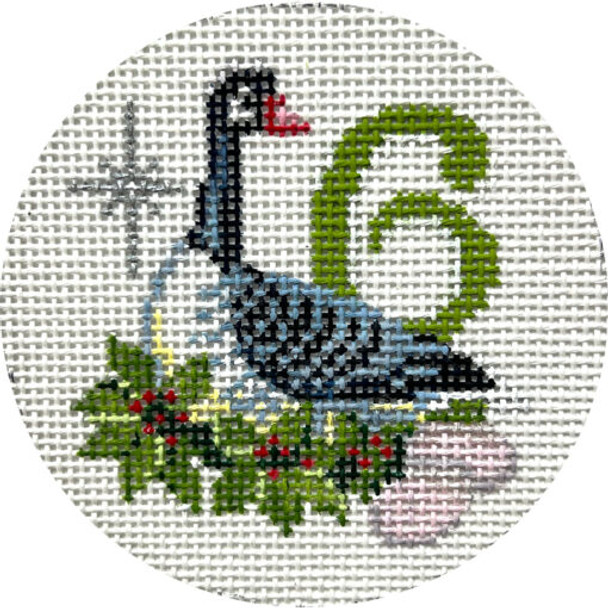 APX545! SIX GEESE A LAYING 4” Round 13 Mesh Alice Peterson Designs