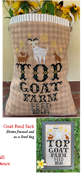 Carriage House Samplings Goat Feed Sack Cross Stitch Pattern Carriage House Samplings Goat Feed Sack Cross Stitch Pattern