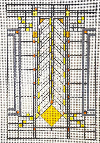 FLW-11 Heath House Window  6 ¾ x 10 ¼ 18 Mesh FRANK LLOYD WRIGHT