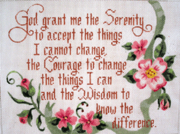 D-29 Serenity Prayer 12 x 9 13 Mesh Designs By Dee 