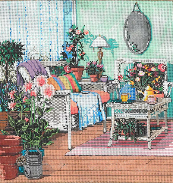 The Conservatory 13.5 x 13.5 13 Mesh Once In A Blue Moon By Sandra Gilmore 13-1113