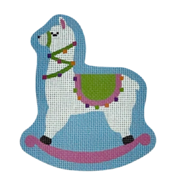 BB17 Rocking Llama, Pink  4 x 4.5  18 Mesh Pepperberry Designs