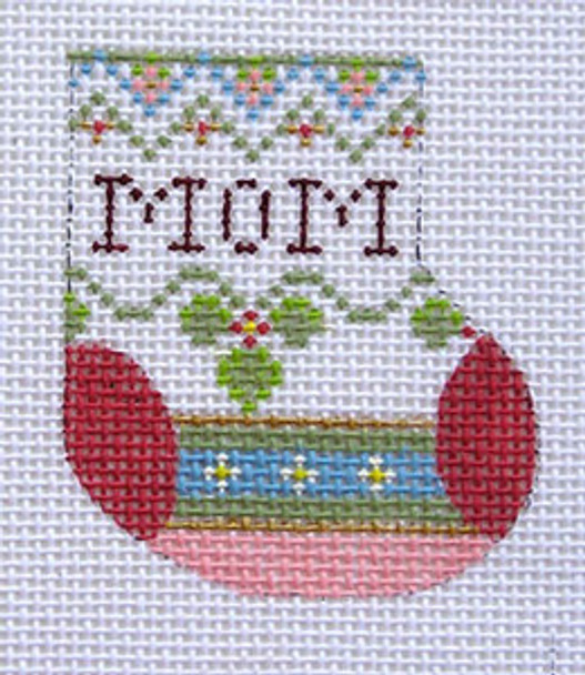 D-23 Mom Wee Stocking  3 x 3 ½ 13 Mesh Designs By Dee