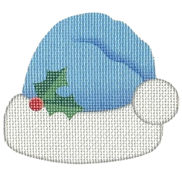 HA08 Blue Santa Hat 3.25 x 3 18 Mesh Pepperberry Designs