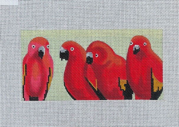 6 x 3 Insert IN623 Parrots 18 Mesh Colors of Praise